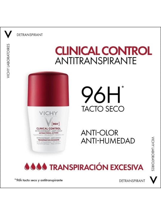 Vichy Clinical Control 96H Deo Roll On 50ml