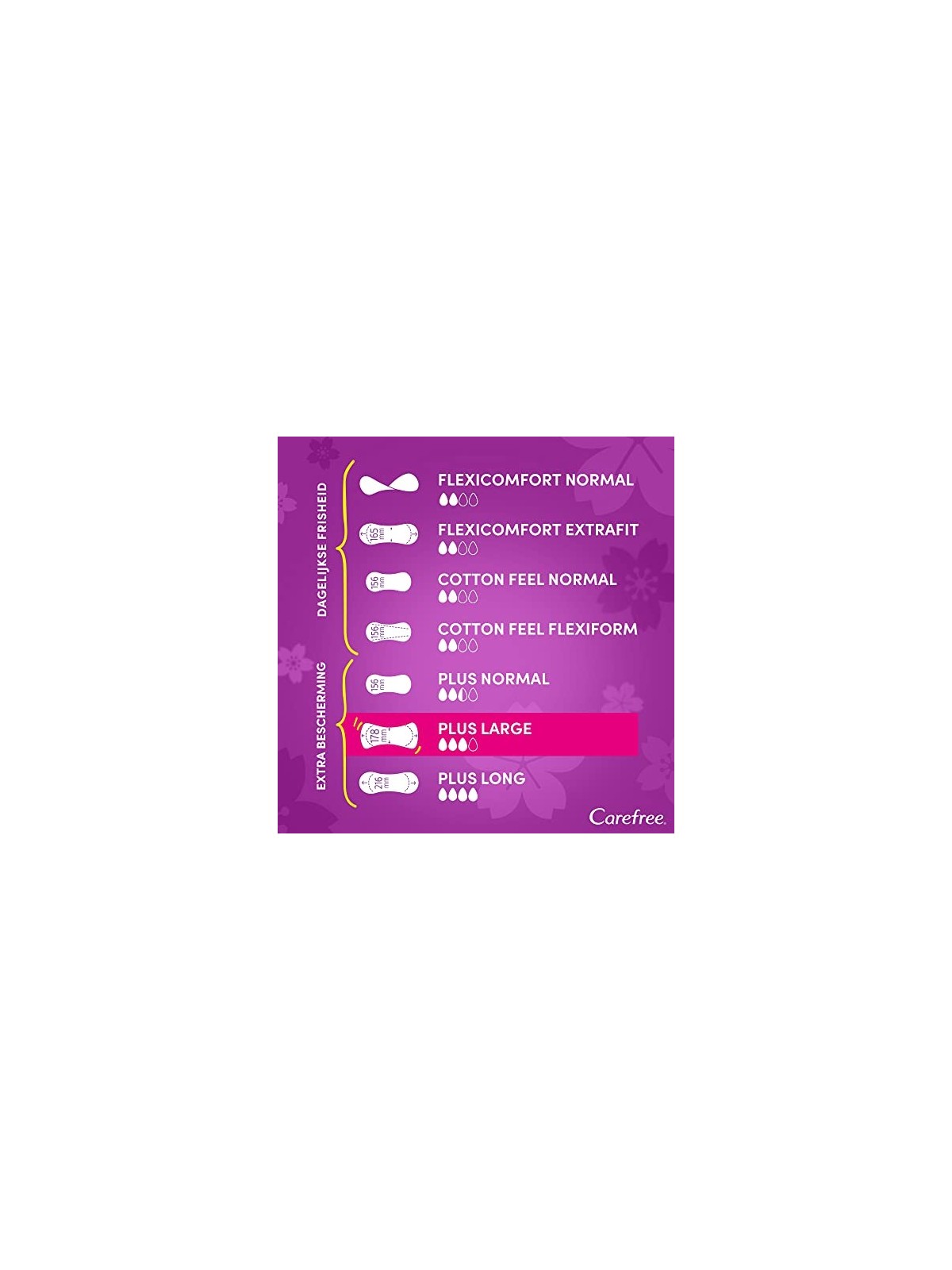 Carefree Inoltre salvaslip grandi donna 48 unit