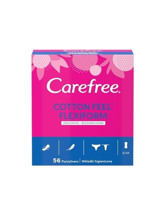 CAREFREE Cotton Feel Assorbenti Flexiform senza profumazione 56 pezzi