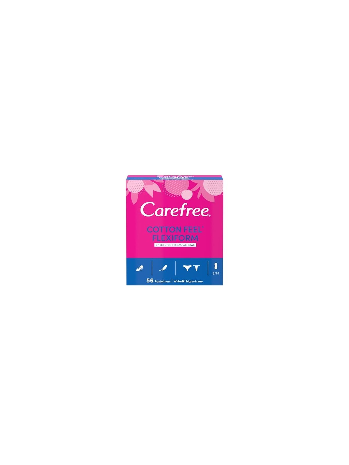 CAREFREE Cotton Feel Assorbenti Flexiform senza profumazione 56 pezzi