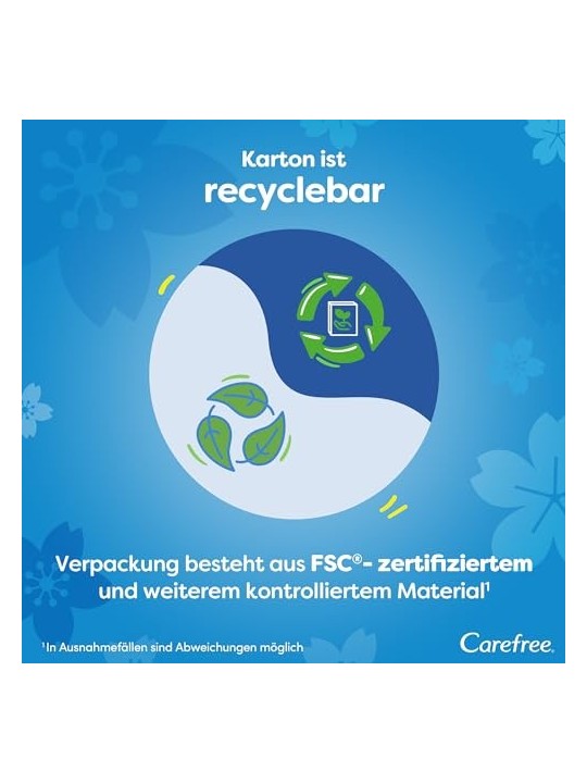 Carefree Cotton Feel Flexiform Fresh Scent Intimo dal profumo fresco adatto a biancheria intima e infradito normali donna 560ks