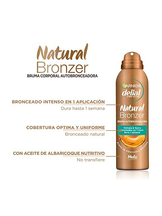Garnier NATURAL BRONZER bruma autobronceadora media unisex
