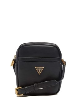 Borsa a Tracolla Nera Guess HMESCAP2215BLA 18 x 14 x 5 cm