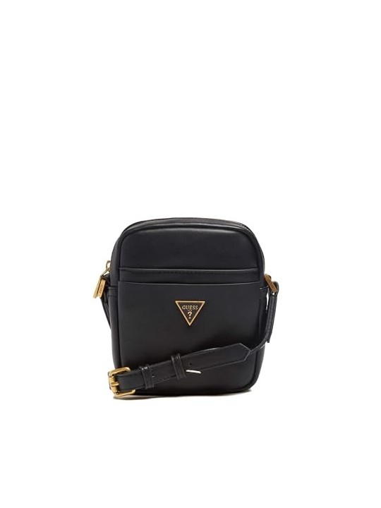 Borsa a Tracolla Nera Guess HMESCAP2215BLA 18 x 14 x 5 cm