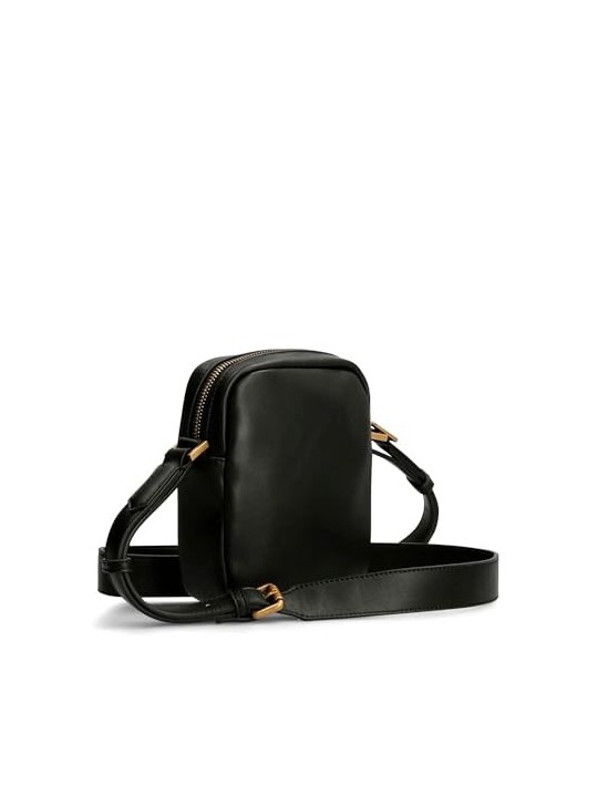 Borsa a Tracolla Nera Guess HMESCAP2215BLA 18 x 14 x 5 cm