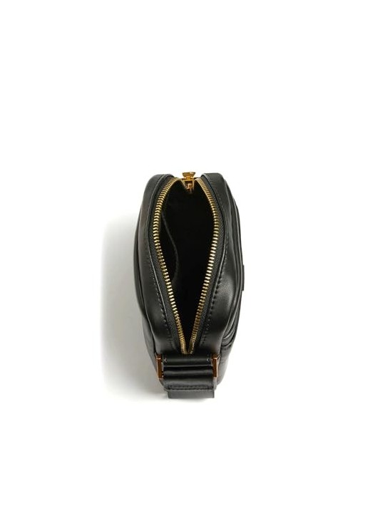 Borsa a Tracolla Nera Guess HMESCAP2215BLA 18 x 14 x 5 cm