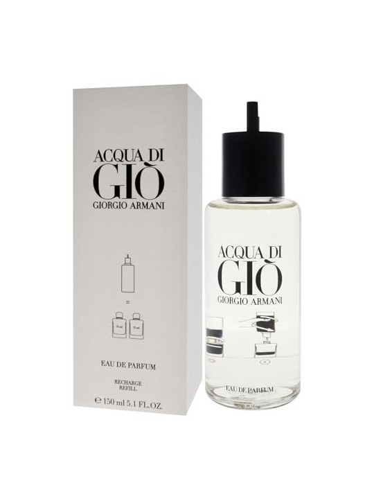 Armani Giorgio Acqua di Gio Pour Homme Eau De Parfum Refill 150ml uomo Armani Beauty www.essenzetotalstyle.com 