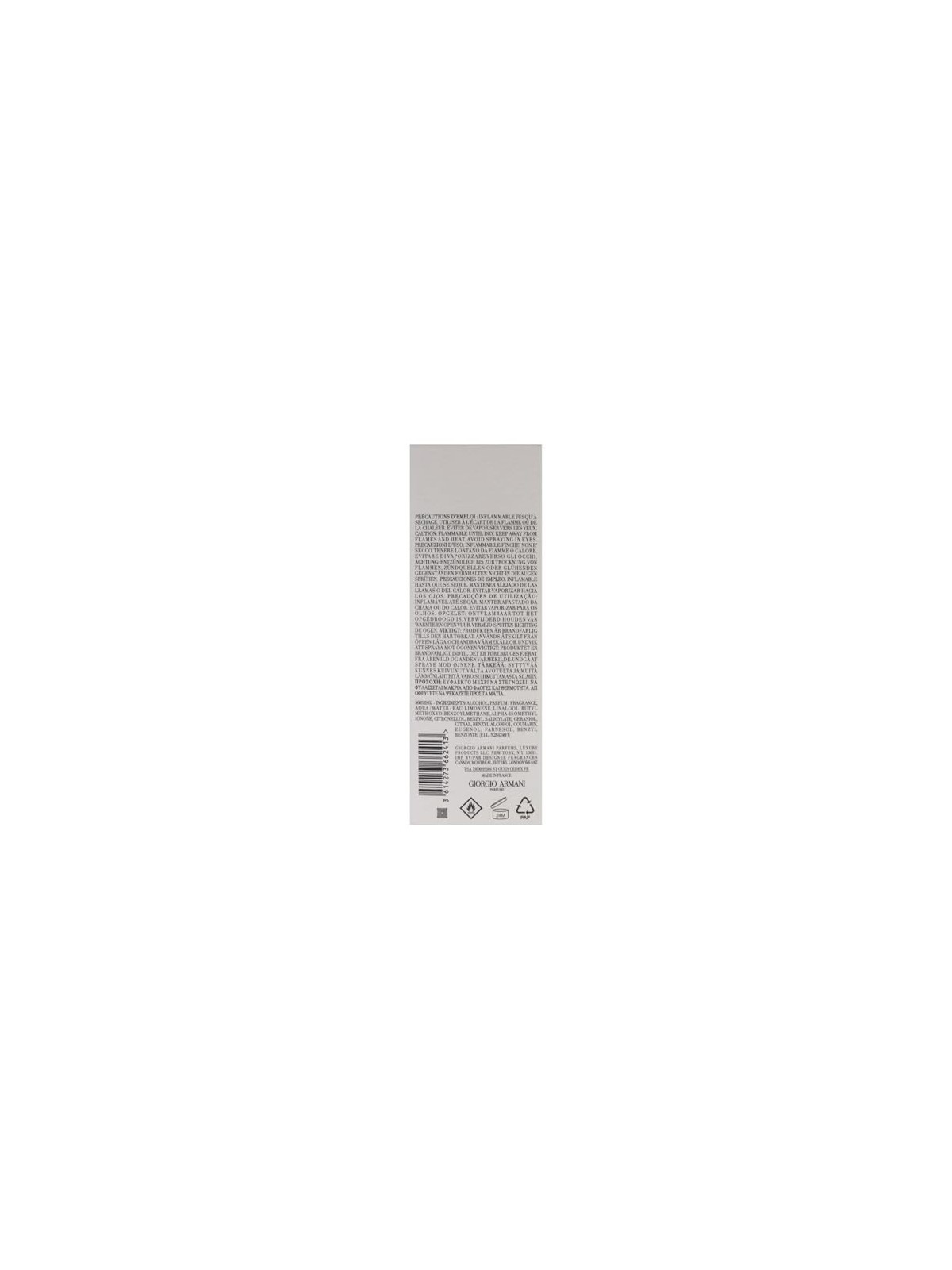 Armani Giorgio Acqua di Gio Pour Homme Eau De Parfum Refill 150ml uomo Armani Beauty www.essenzetotalstyle.com 