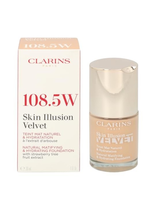 Clarins Skin Illusion Velvet Foundation donna 30ml 108.5W