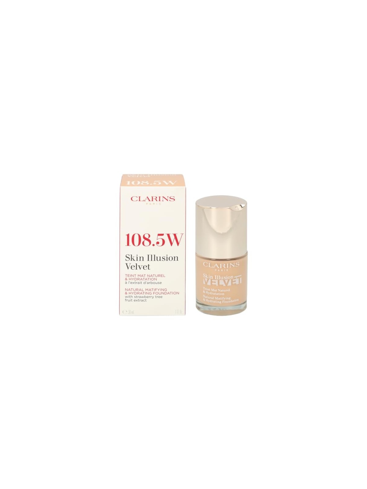 Clarins Skin Illusion Velvet Foundation donna 30ml 108.5W