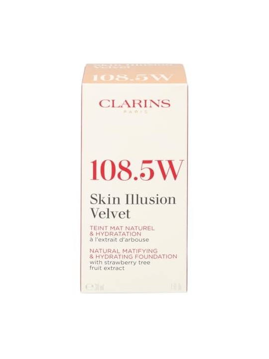Clarins Skin Illusion Velvet Foundation donna 30ml 108.5W