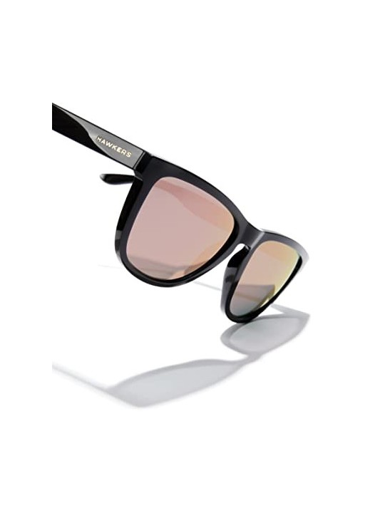 Hawkers ONE RAW polarized black rose gold sunglasses