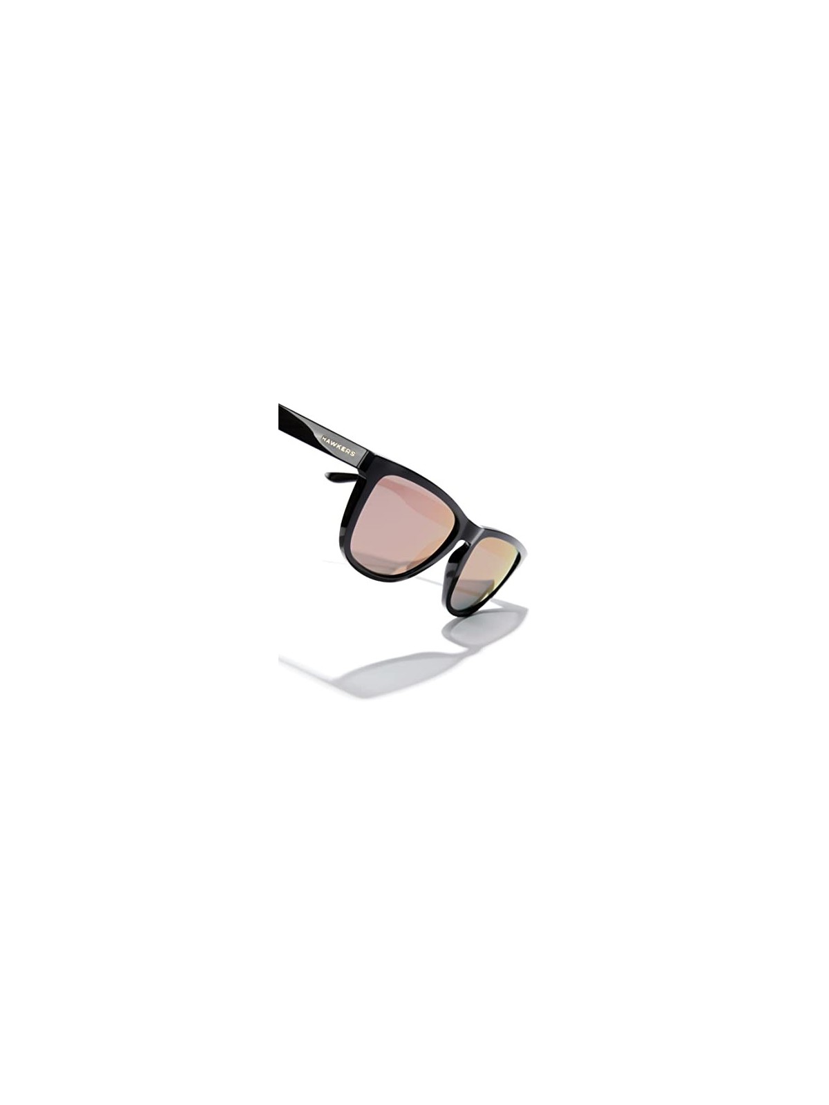 Hawkers ONE RAW polarized black rose gold sunglasses