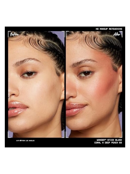 Nyx Professional Make Up WONDER STICK BLUSH corallo e pesca profonda 4 gr donna