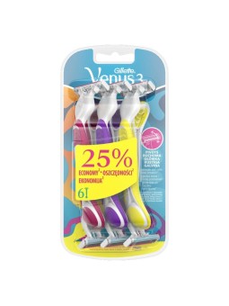 Gillette Simply Venus 3 Plus Giallo 6 pz donna