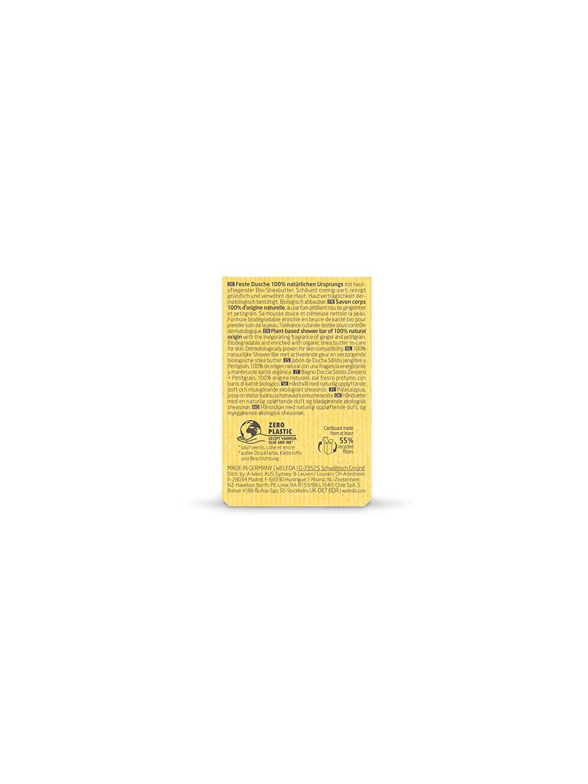 Weleda Shower Bar 75g Ginger  Petitgrain