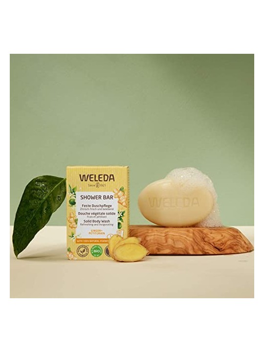 Weleda Shower Bar 75g Ginger  Petitgrain