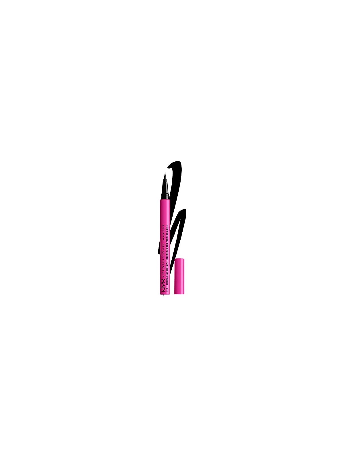 Nyx Professional Make Up JUMBO 2IN1 eyeliner e adesivo per ciglia finte nero unisex