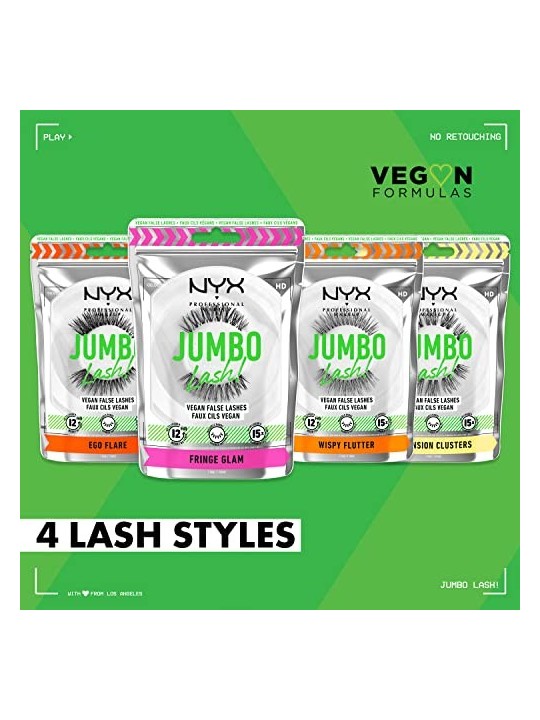 Nyx Professional Make Up JUMBO 2IN1 eyeliner e adesivo per ciglia finte nero unisex