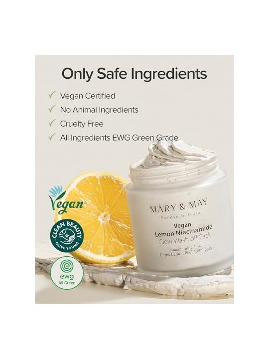 Confezione lavabile con niacinamide al limone donna 1250g