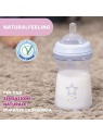 CHICCO NaturalFeeling Bottiglia di plastica 330ml con tettarella in silicone flusso veloce 6m Blu
