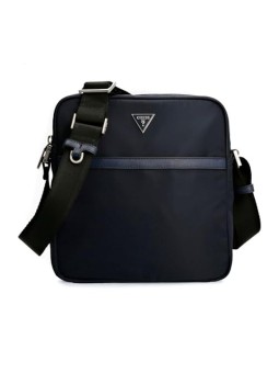 Guess Certosa Blue Leather Shoulder Bag Men