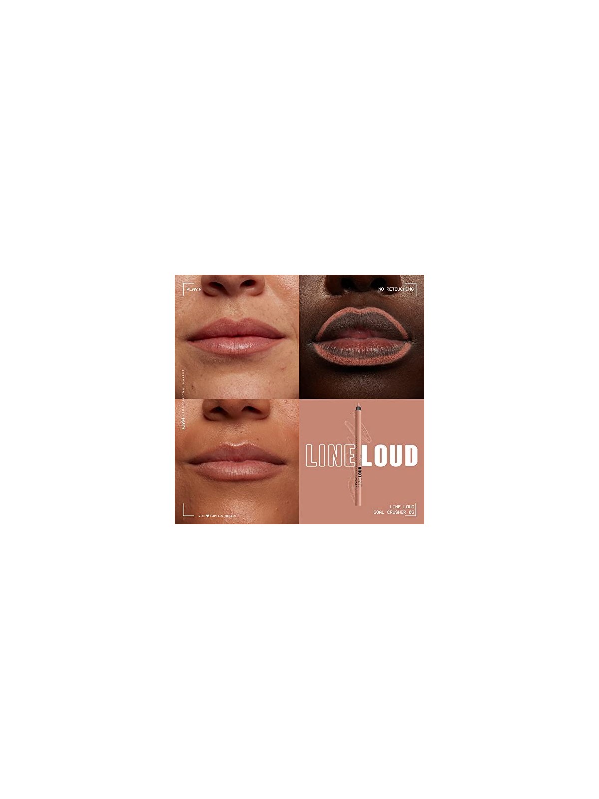 Nyx Professional Make Up Lip Pencil LINE LOUD Stick 3-In-1