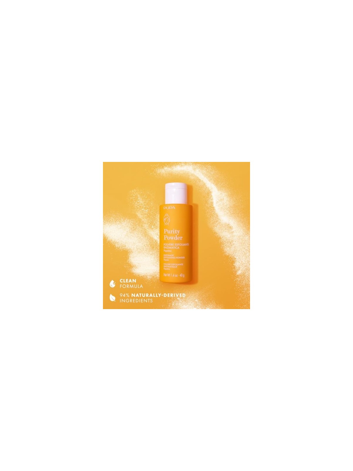 Pupa Purity Powder Enzymatic Exfoliating Powder 40g Papain
