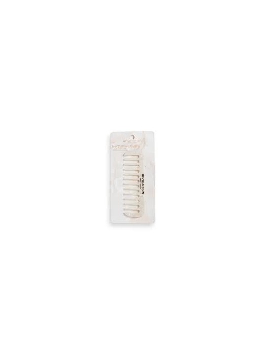 Pettine a denti larghi riccio naturale bianco capelli ricci e spessi donna