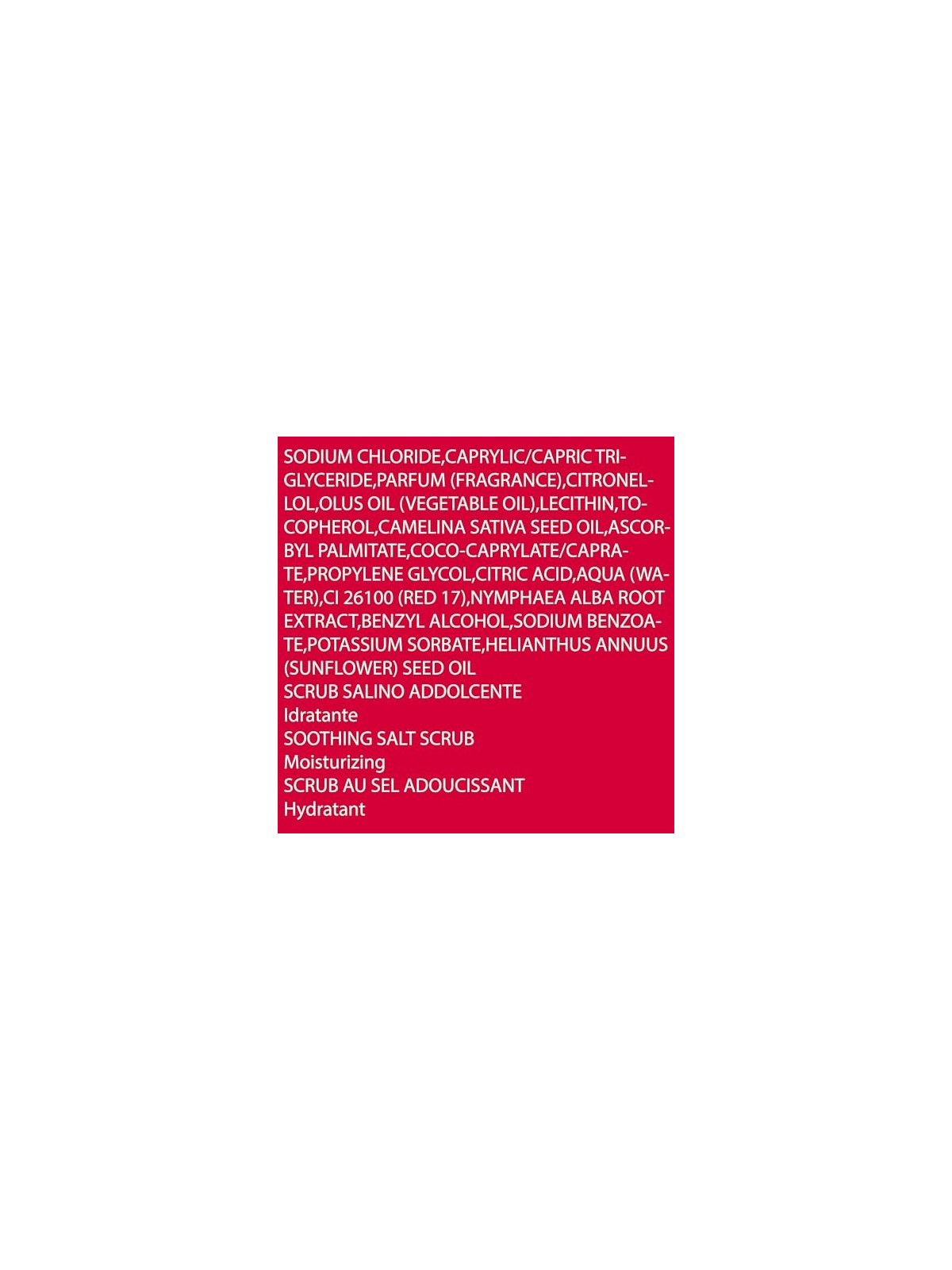 Pupa Scrub Salino Lenitivo Spa Balinian 3500g