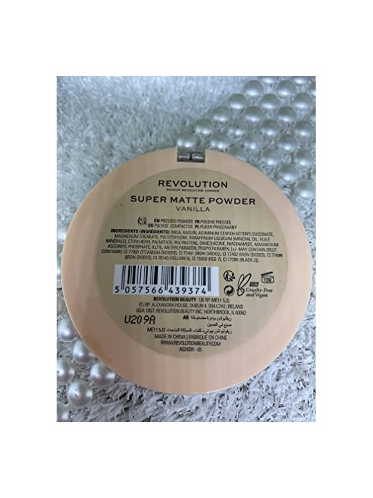 Makeup Revolution Super Matte Pressed Powder Vanilla 6g Donna