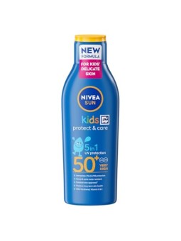 NIVEA Sun Kids Protect  Care 5in1 lozione solare per bambini con olio di mandorle biologico 200ml