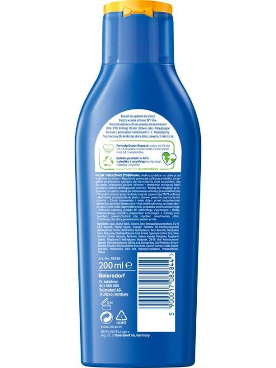 NIVEA Sun Kids Protect  Care 5in1 lozione solare per bambini con olio di mandorle biologico 200ml