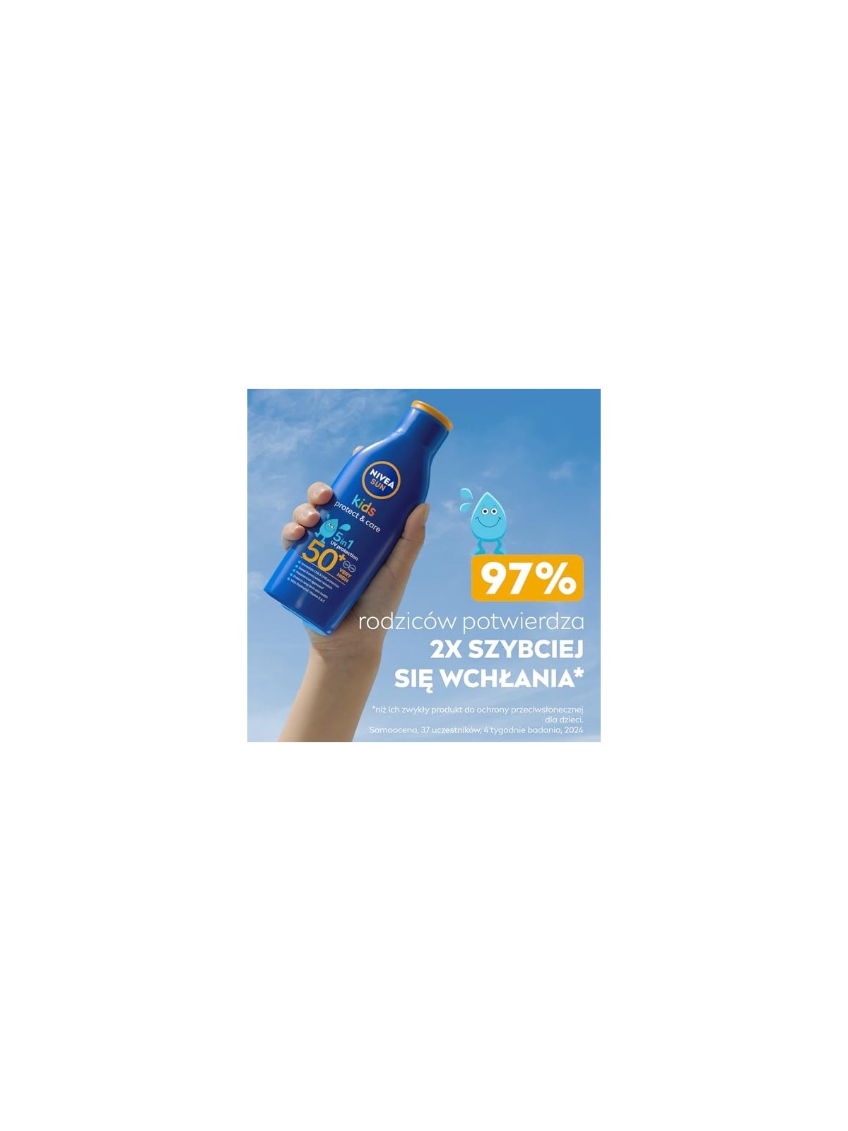 NIVEA Sun Kids Protect  Care 5in1 lozione solare per bambini con olio di mandorle biologico 200ml