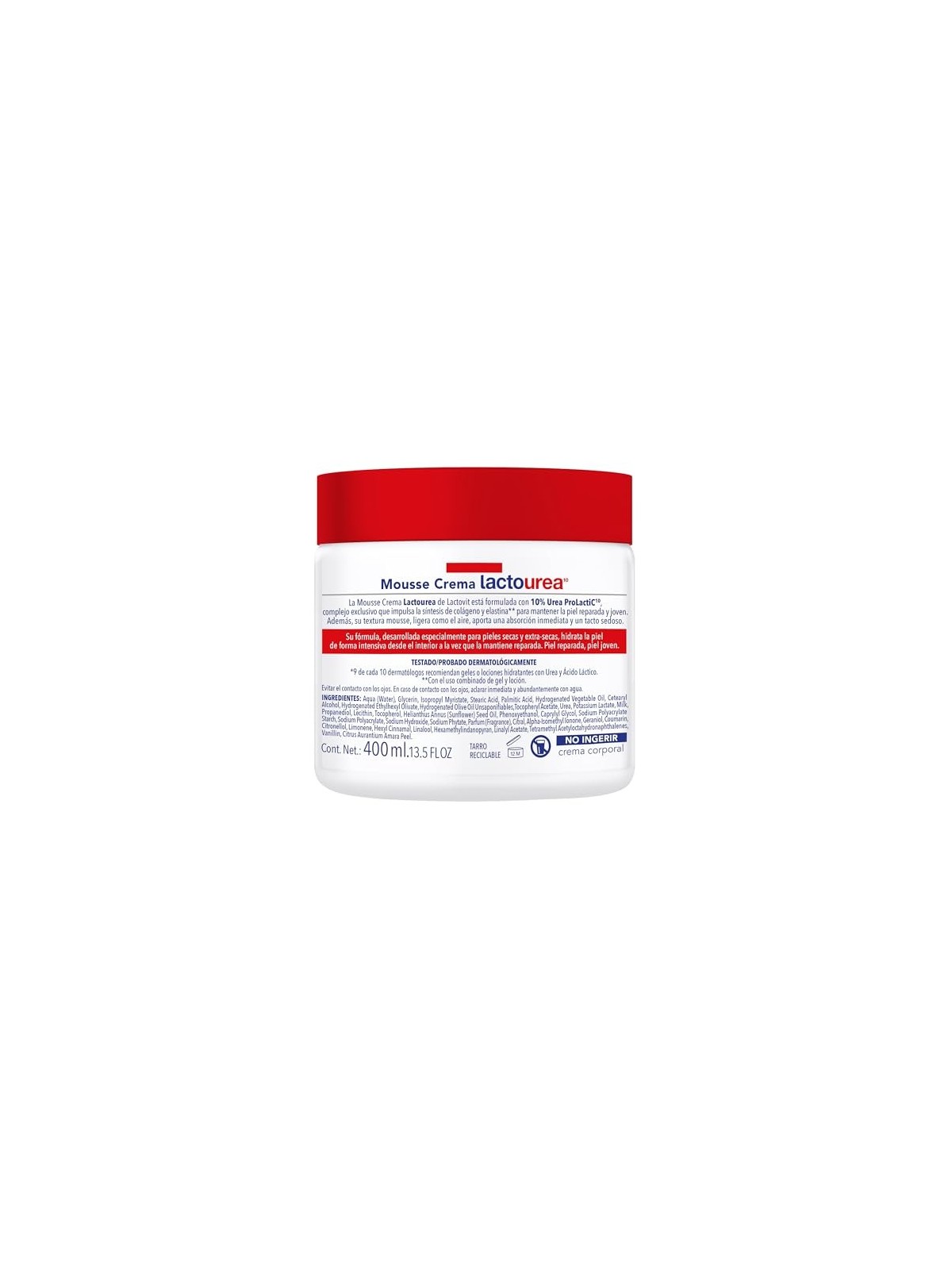 Crema schiumosa idratante Lactovit Lactourea 400ml
