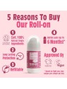 Sweet Strawberry Deo Roll-on Natural Deodorant for Women 75ml