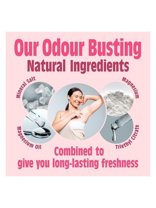Sweet Strawberry Deo Roll-on Natural Deodorant for Women 75ml