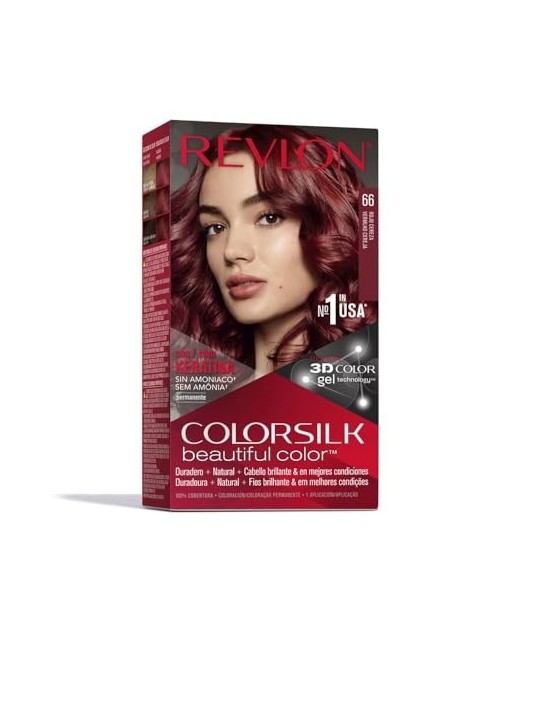 Tinta per Capelli Revlon Colorsilk 66 Rosso Ciliegia Senza Ammoniaca unisex