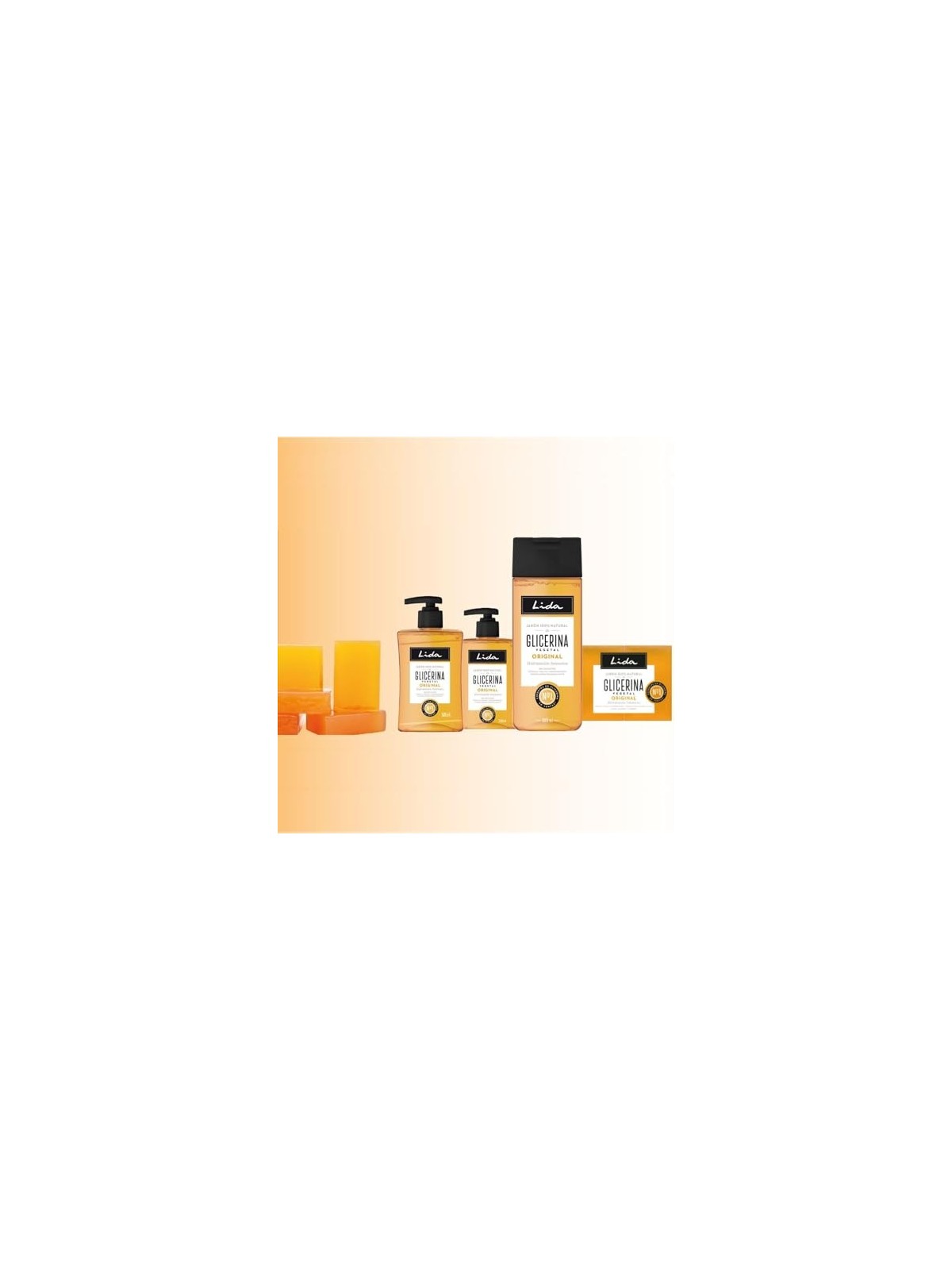 Lida 100% Natural Glycerin Soap 600ml