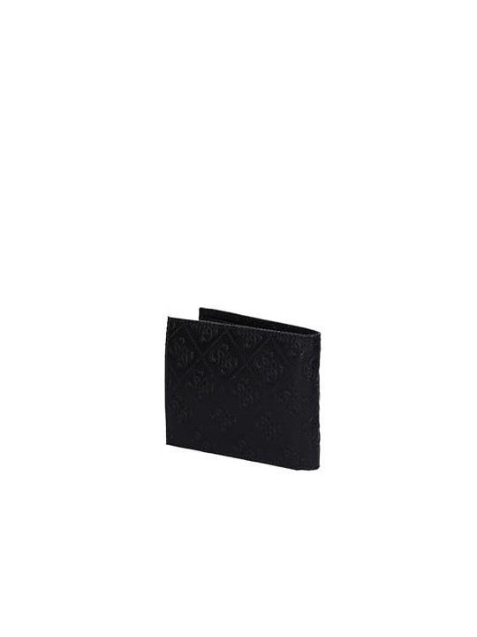 Portafoglio Guess Vezzola Poliestere Dettaglio Logo SMESCHLEA20 Nero uomo