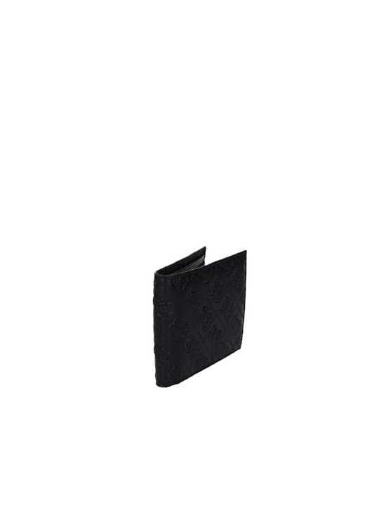 Portafoglio Guess Vezzola Poliestere Dettaglio Logo SMESCHLEA20 Nero uomo