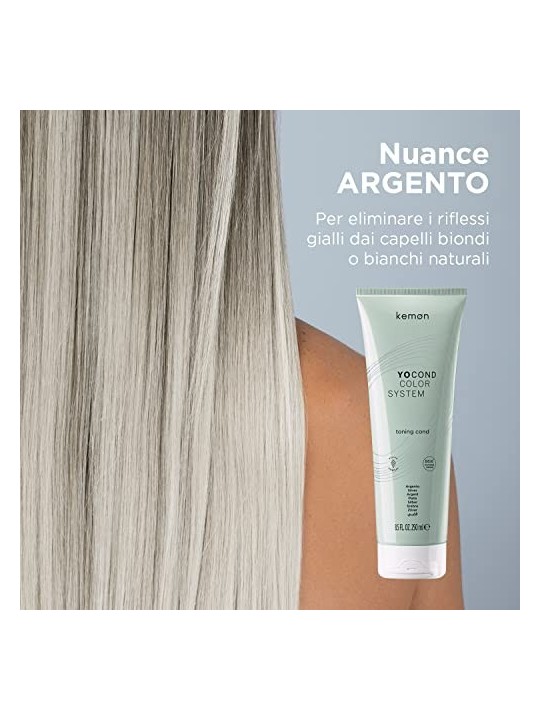 Kemon Yo Cond Color System Cond Tonificante 250 ml donna Silver