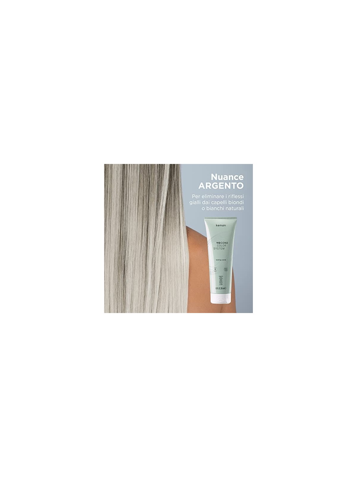 Kemon Yo Cond Color System Cond Tonificante 250 ml donna Silver