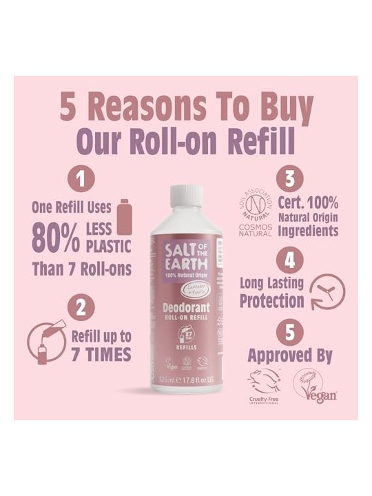 Lavender and Vanilla Deo Roll-on Refills for Women 525ml