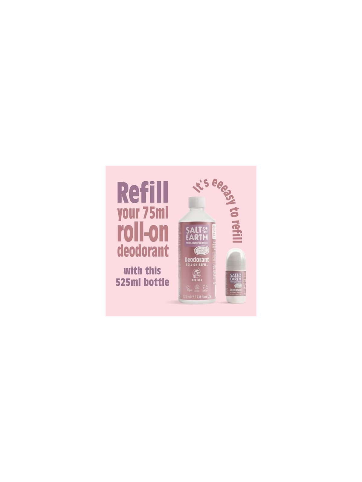 Lavender and Vanilla Deo Roll-on Refills for Women 525ml