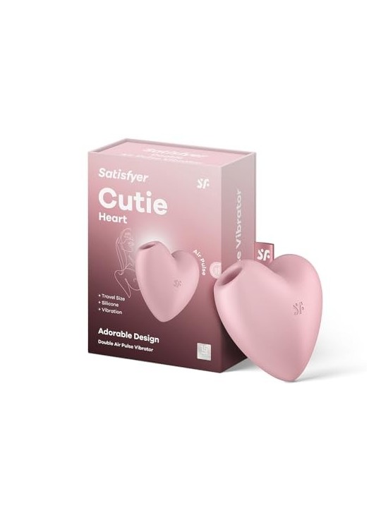 SATISFYER Cutie Heart stimolatore e vibratore daria rosa 1un donna