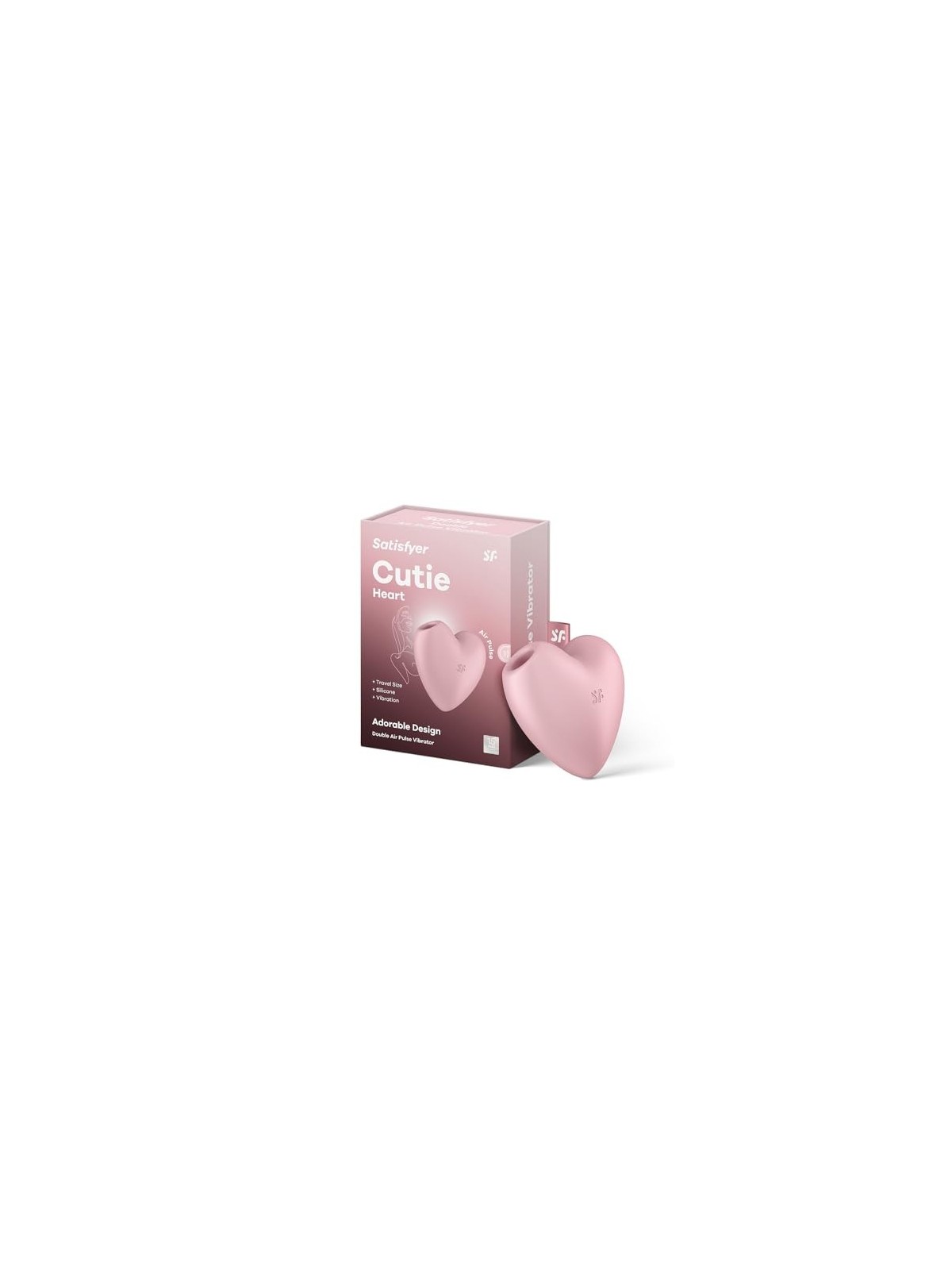 SATISFYER Cutie Heart stimolatore e vibratore daria rosa 1un donna