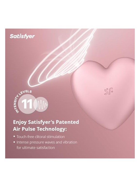 SATISFYER Cutie Heart stimolatore e vibratore daria rosa 1un donna