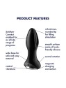 Vibratore Plug Nero SATISFYER Rotator Plug 2