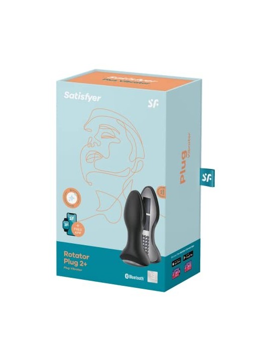 Vibratore Plug Nero SATISFYER Rotator Plug 2